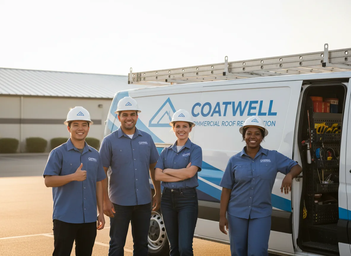 Commercial roof coating company in Scott, OH